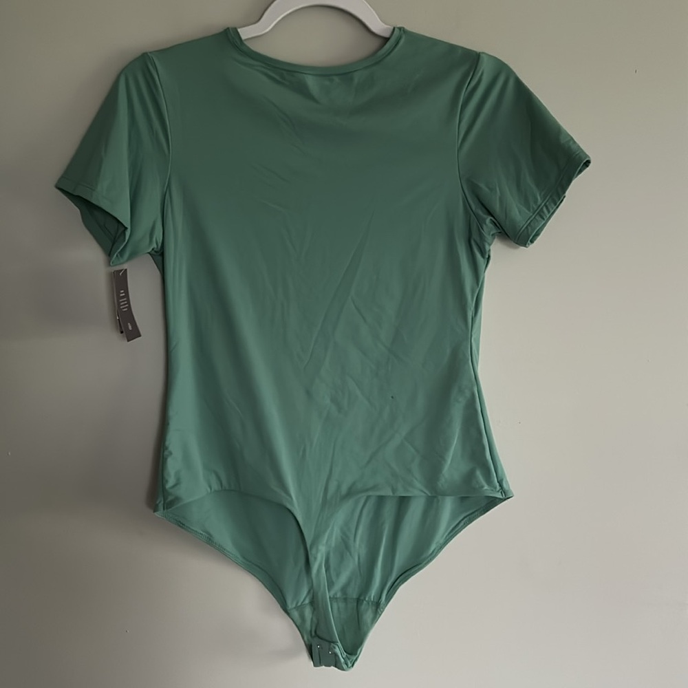 5/$25 Auden Green Bodysuit Top - Picture 2 of 3